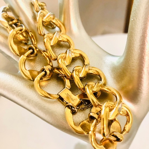 Vintage KREMENTZ Chain Link Bracelet - Picture 3 of 12